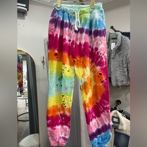 Juniors Katie J Tie Dye Sweatpants Size S